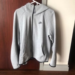 Grey Nike tech fleece zip up